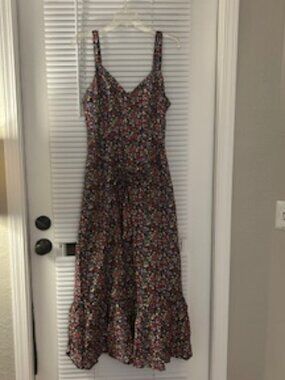 J Crew Factory Floral Maxi Dress Size 10